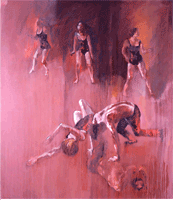 oil painting of dancers